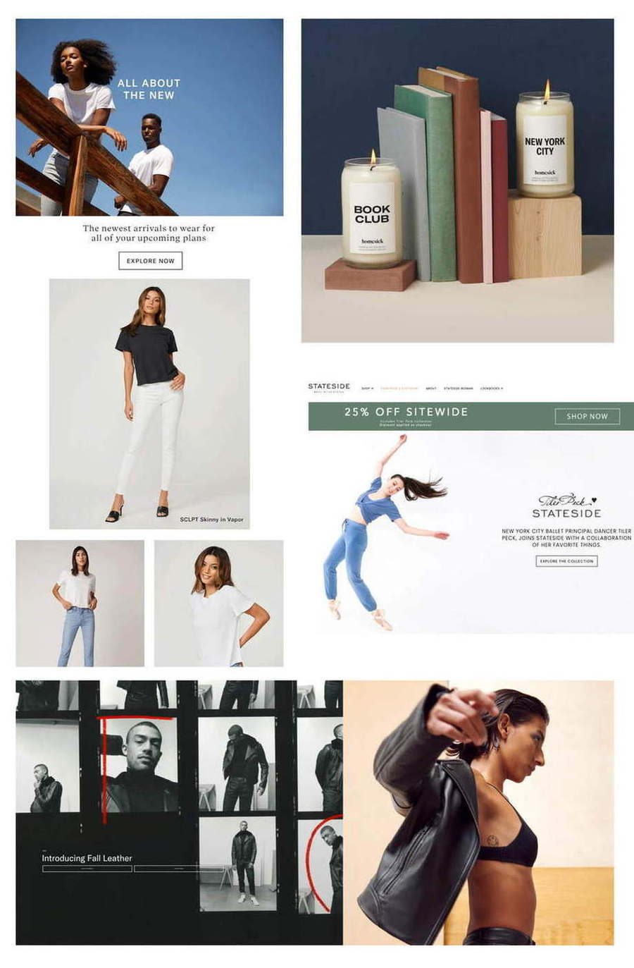 Abercrombie & Fitch · Homesick · Stateside — Web, editorial and social across three retail voices