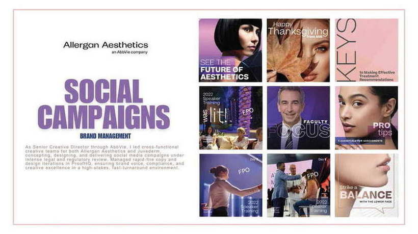 Allergan Aesthetics — Social campaigns and brand management