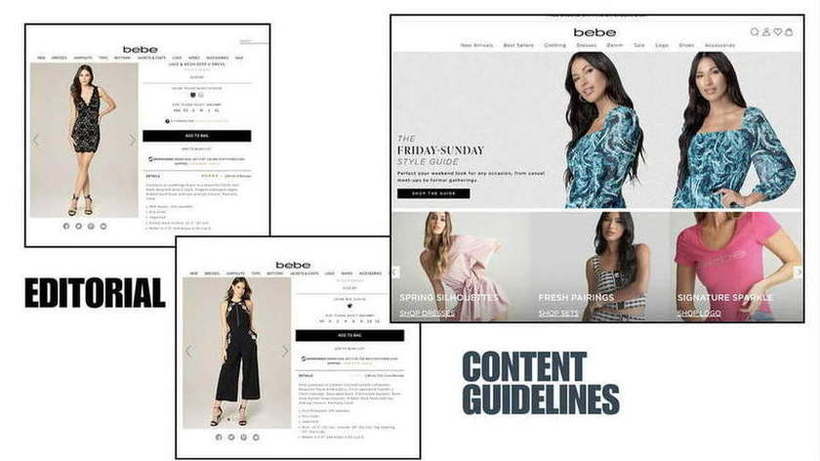 bebe — Editorial and content guidelines