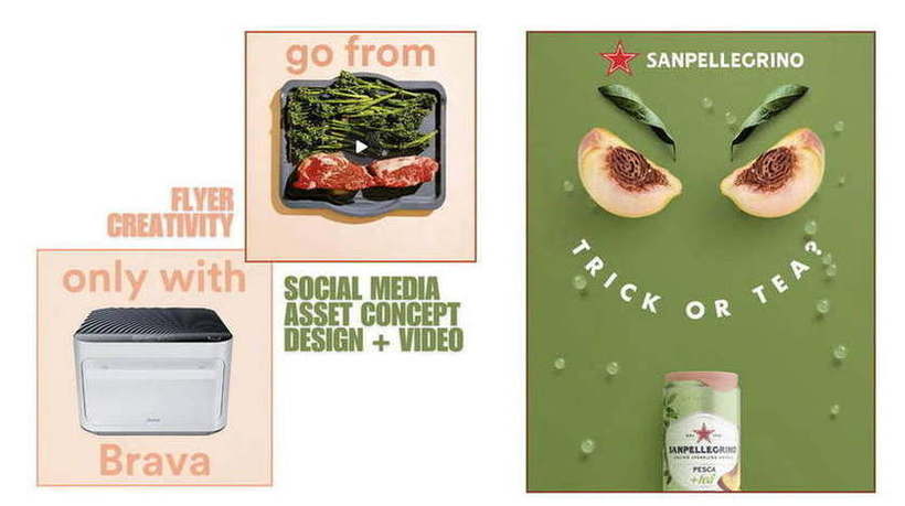 Brava · Sanpellegrino — Flyer creativity, social concept design and video