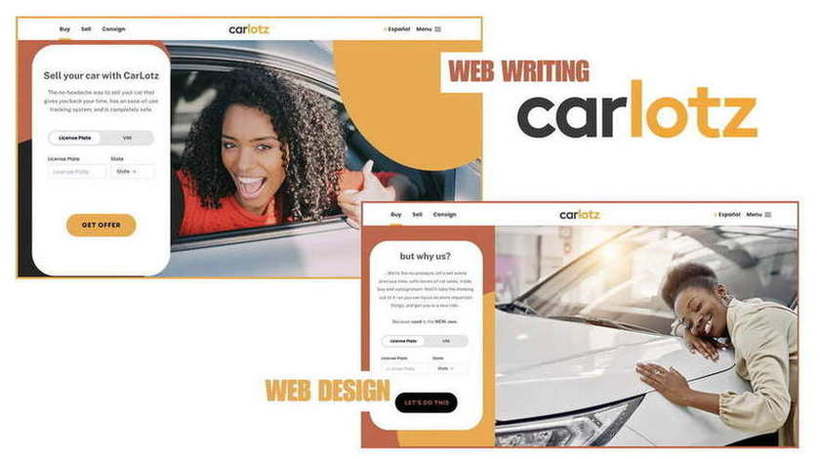 CarLotz — Web writing and web design