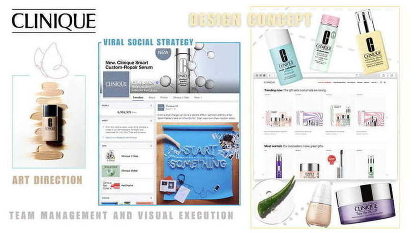Clinique — Art direction, viral social strategy, design concept