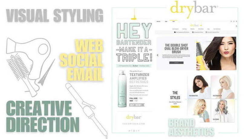 Drybar — Visual styling, creative direction, brand aesthetics