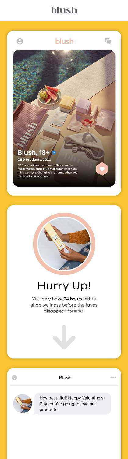 Blush — Valentine's, built as a dating app