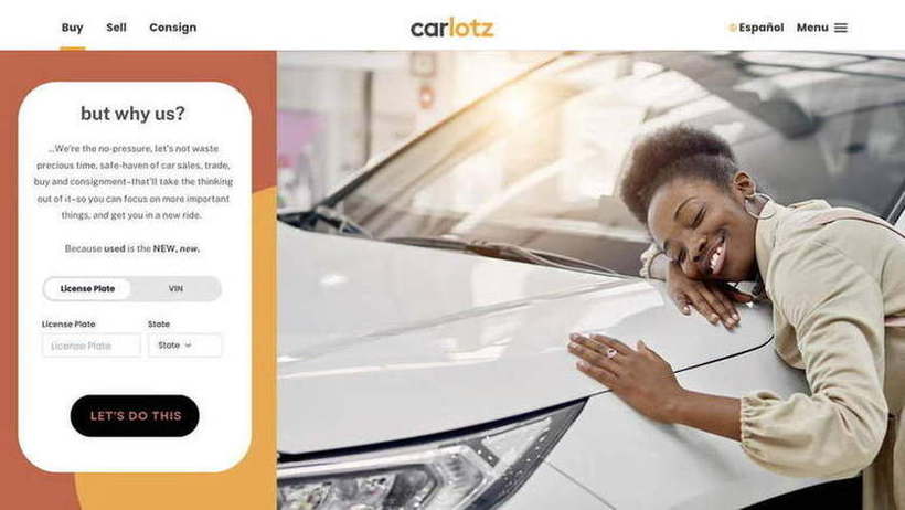 CarLotz — “But why us?” — homepage narrative