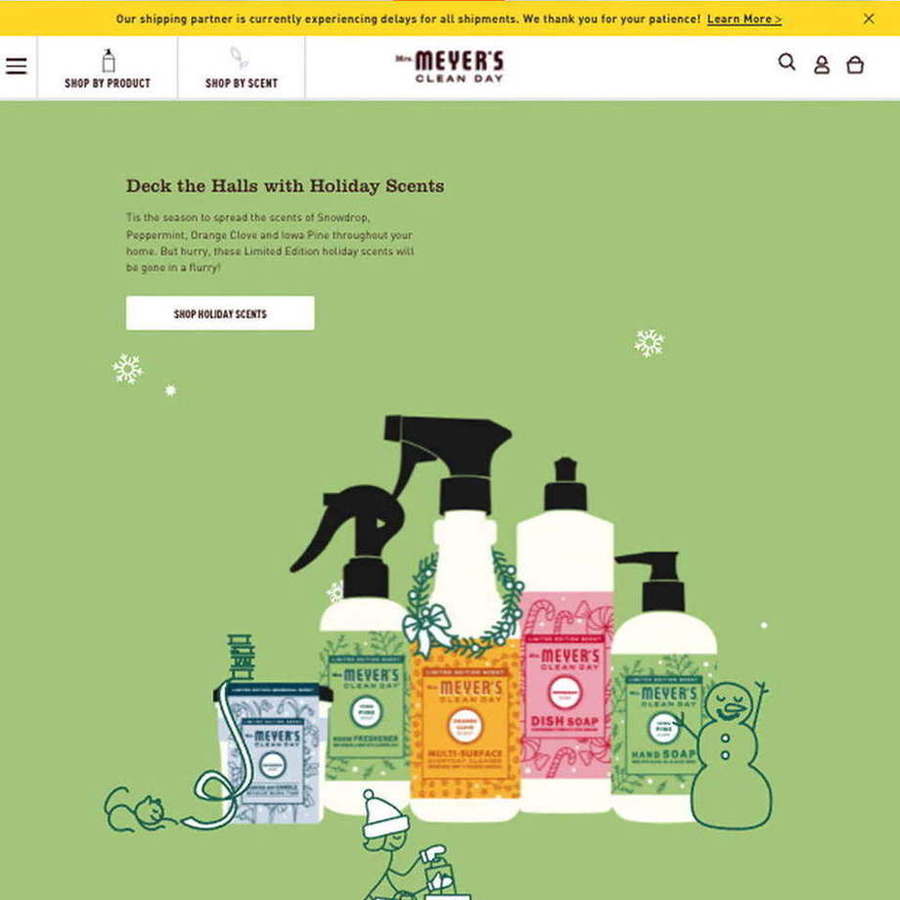 Mrs. Meyer's Clean Day — “Deck the Halls with Holiday Scents”